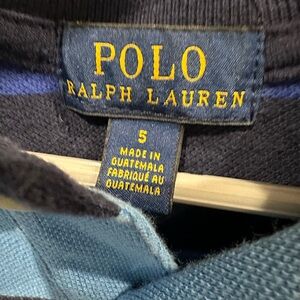 Polo by Ralph Lauren Men's Navy and Light Blue Polo
